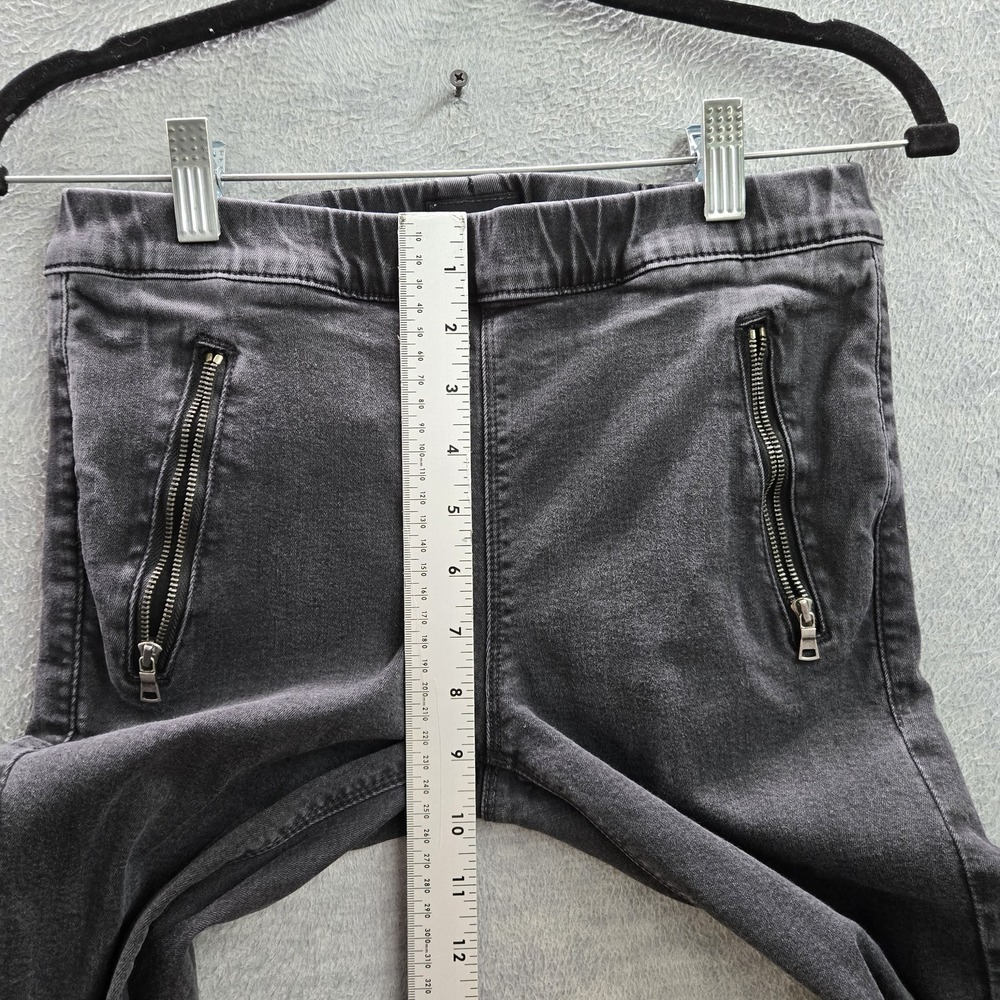 MOTHER Women Jeans 27 Denim Quickie Looker Ankle Fray Devil In The Making Goth - Picture 8 of 12